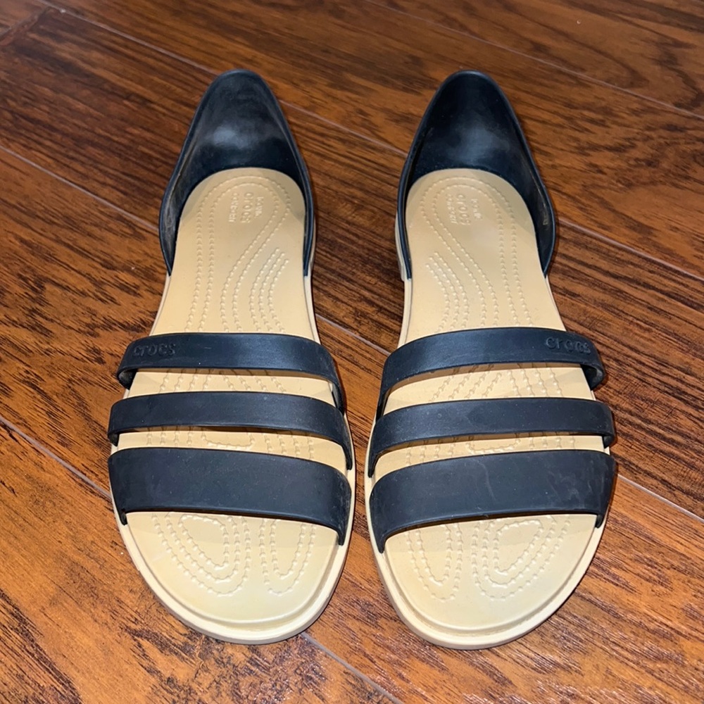 Crocs black sandals